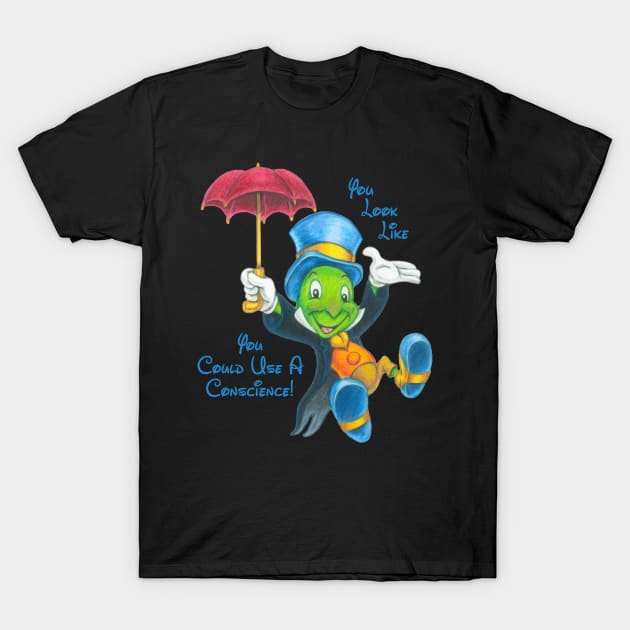 Jiminy cricket t shirt cheap